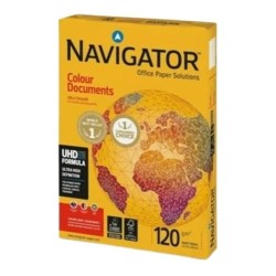 Papel Ultra Blanco Navigator 120gr 250 hojas A4 Bold Design