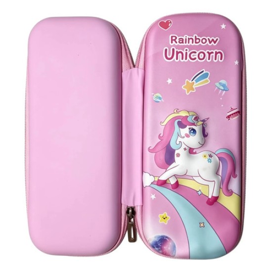 Cartuchera Diseño Unicornio En 3d Estuche Escolar