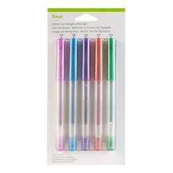Kit De 5 Bolígrafos Con Brillantina Para Plotter De Corte