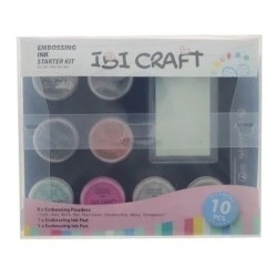 Embossing Kit de inicio p/ grabado en relieve tinta y polvo