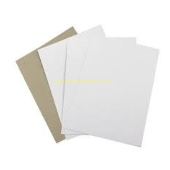 Cartón Dúplex 180g 50 hojas A4 una cara gris reverso blanco