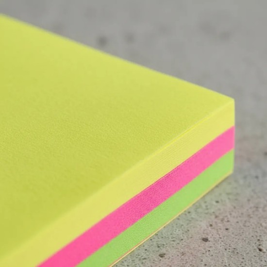 Block Notas Autoadhesivas 75x75 150 Unid. 3 Colores Flúo