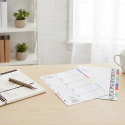 Separadores Para Bibliorato A4 5 Posiciones De Colores