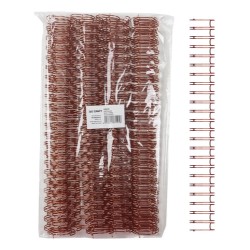 16 Espirales Wire A4 19.0mm Doble Metálicos Ibi Craft