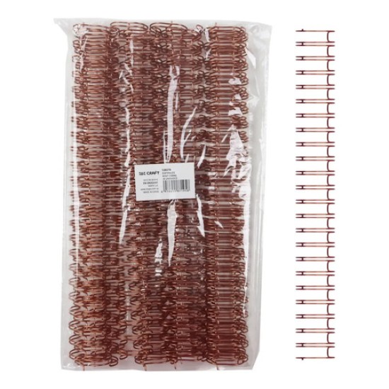 16 Espirales Wire A4 19.0mm Doble Metálicos Ibi Craft