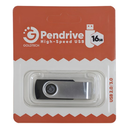 Pendrive Goldtech 16GB USB 2.0 / 3.0 Compatible con Windows y Mac