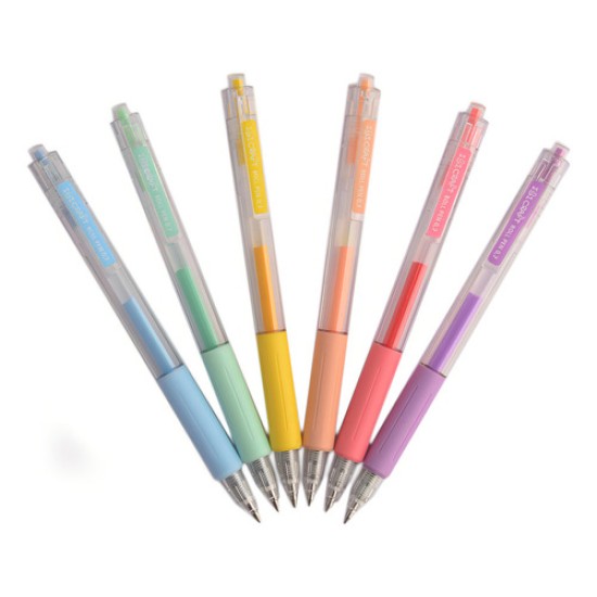 Bolígrafo Retráctil Ibi Craft Tendance Pastel Trazo Suave X6