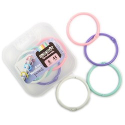 Aros Metálicos De Encuadernación 44mm 8 Uds Surtidos Colores