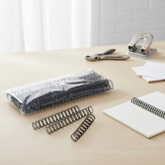 16 Espirales Wire Doble Metálicos 15.9mm Ibi Craft A4