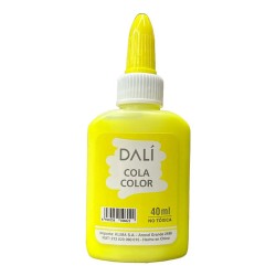 Cola Vinílica De Colores 40ml Pegamento Papel Escolar