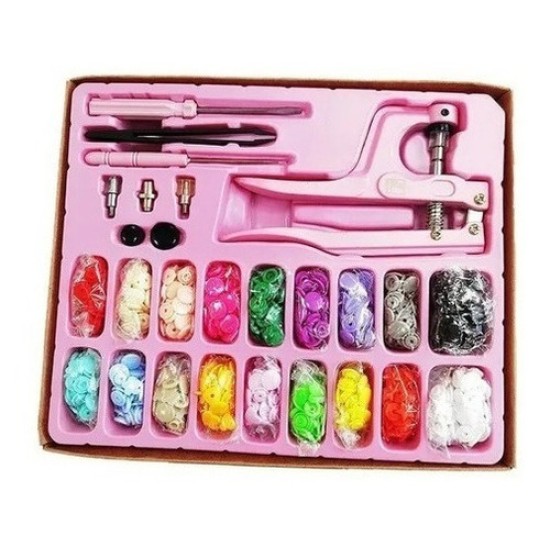 Kit Colocador De Broches A Presión Con Accesorios Ibi Craft