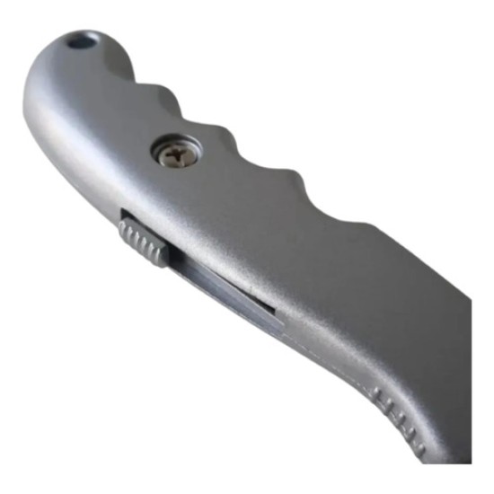 Trincheta Metálica Makawa Robusta Para Cartón Cuero Yeso