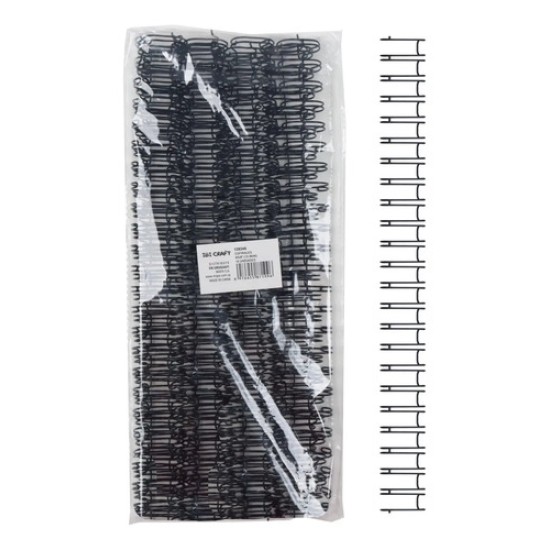 16 Espirales Wire Doble Metálicos 15.9mm Ibi Craft A4