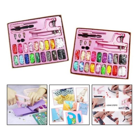 Kit Colocador De Broches A Presión Con Accesorios Ibi Craft