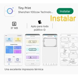 Mini Impresora Térmica Portátil + Rollo Papel Color Ibicra