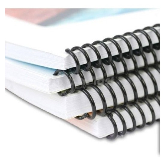 Espiral Plástico 7mm Rulo Para Encuadernación 10 Unidades