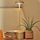 Lámpara De Mesa Led Recargable Dorada Everest 40cm