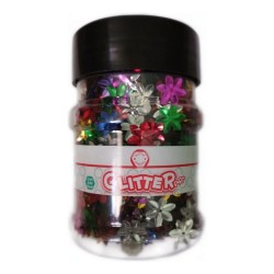 Conffeti Glitter Forma Flor Manualidades Comprasclick