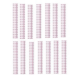 20 Espirales Wire Dobles Metálicos 12mm Para Encuadernación