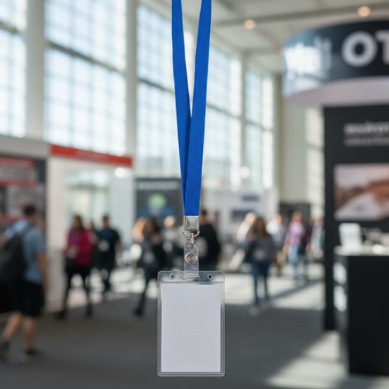 Cinta para Solapero Omega Azul con Pinza Metálica Pack x50