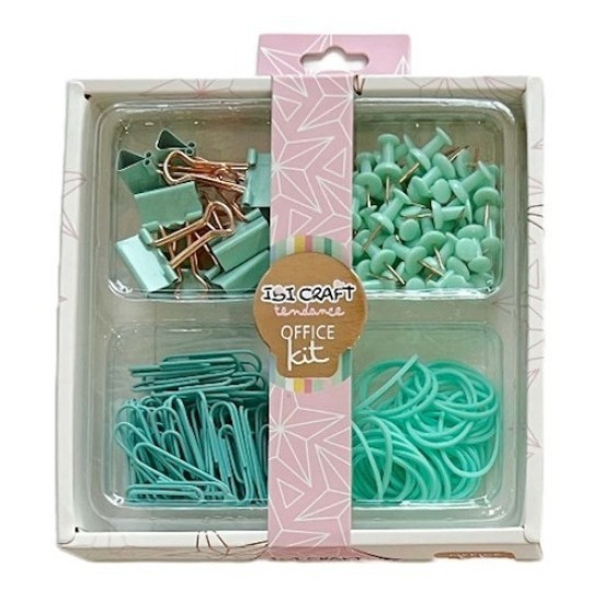 Kit Office Tendance Set De Escritorio Rosa Metálico X4