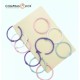 Aros Metálicos De Encuadernación 44mm 8 Uds Surtidos Colores
