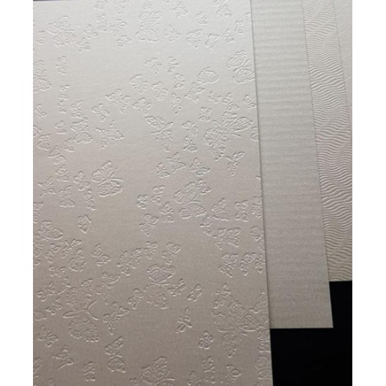 Papel Metalizado Nacarado Liso Y Texturado A4 X 10 Hojas