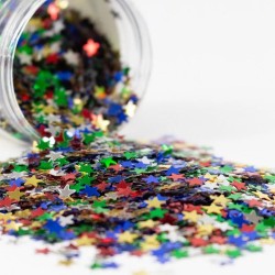 Conffeti Glitter Forma Estrella Manualidades Comprasclick