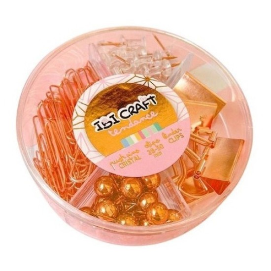 Set De Escritorio Kit Office Ibi Craft Clips Blinders Pins