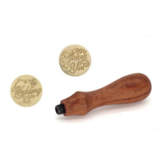 KIT DE SELLO PARA ESTAMPAR CON CERA 2 DISEÑOS CORAZON Y AMOR