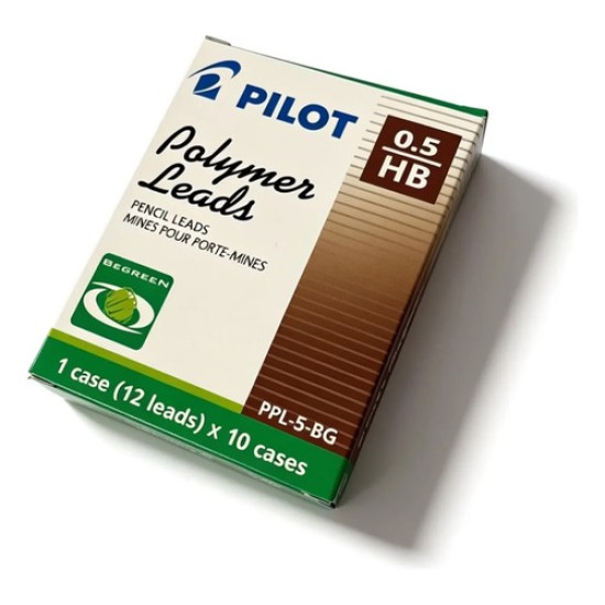 Set De 10 Estuches De 12 Minas Pilot De 0,5 Mm Hb Portaminas