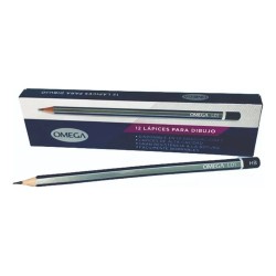 12 Lapices Hb Para Dibujo Omega Comprasclick