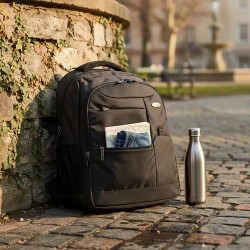 Mochila Gris Bluecase Diseño Liso Lsb6532b Comprasclick