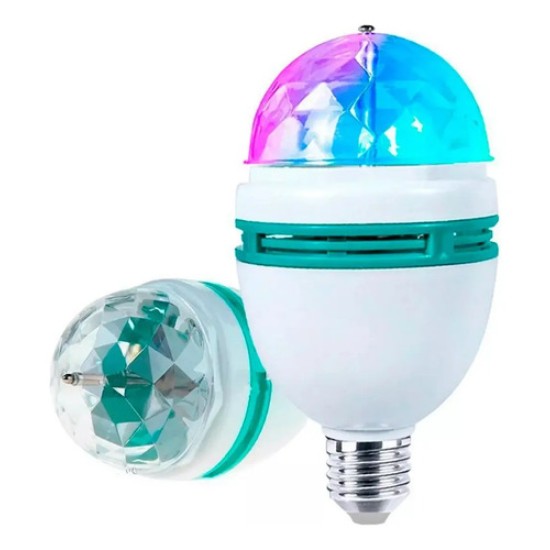 Lampara Led Giratoria Para Fiesta Zg Rgb Led 3w Efecto Disco