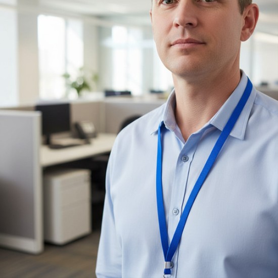 Cinta para Solapero Omega Azul con Pinza Metálica Pack x50