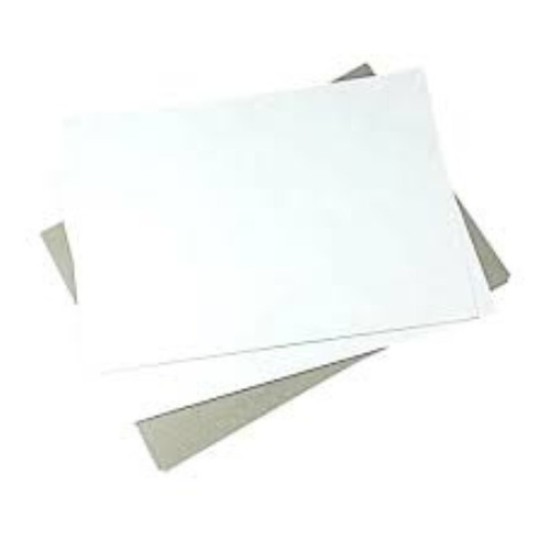 Cartón Dúplex 180g 50 hojas A4 una cara gris reverso blanco
