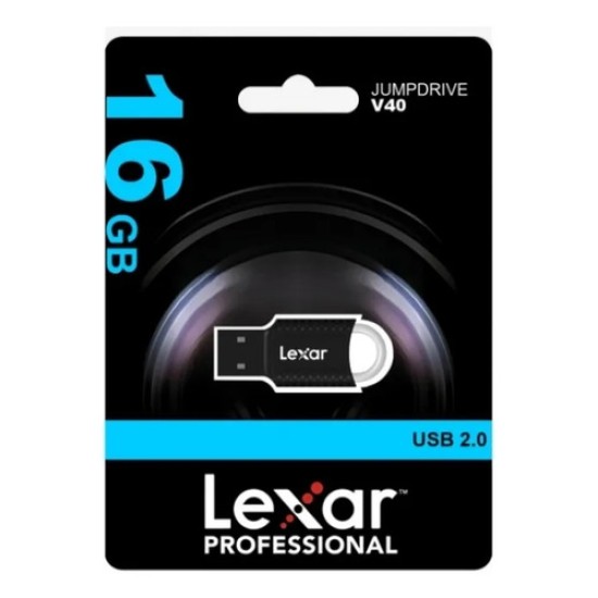 Pendrive Lexar JumpDrive V40 16GB USB 2.0 Compatible con PC y Notebook