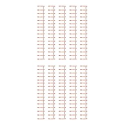 20 Espirales Wire Dobles Metálicos 11mm Para Encuadernación