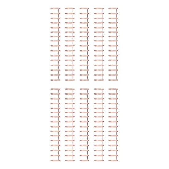 20 Espirales Wire Dobles Metálicos 11mm Para Encuadernación