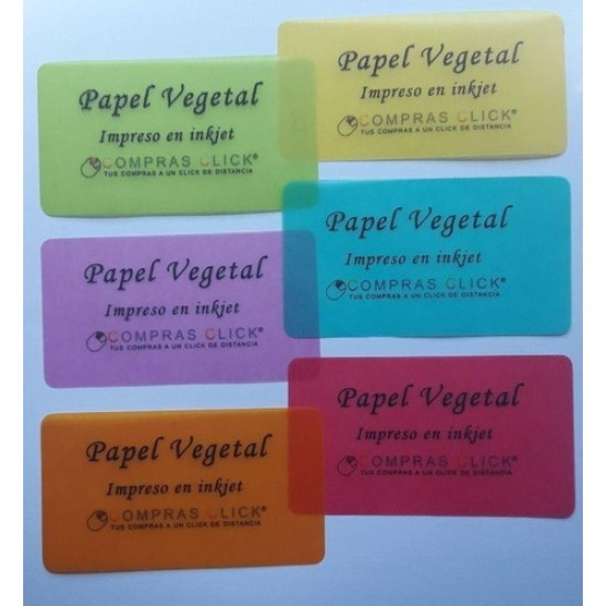 Papel Vegetal De Colores 10 Hojas A4 Papel Calco Comprasclick