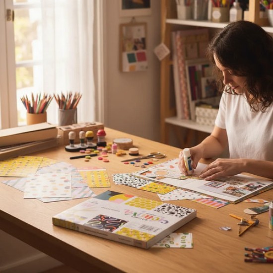 Papeles Ilustrados A5 180g 30 Hojas 15 Diseños Creativa