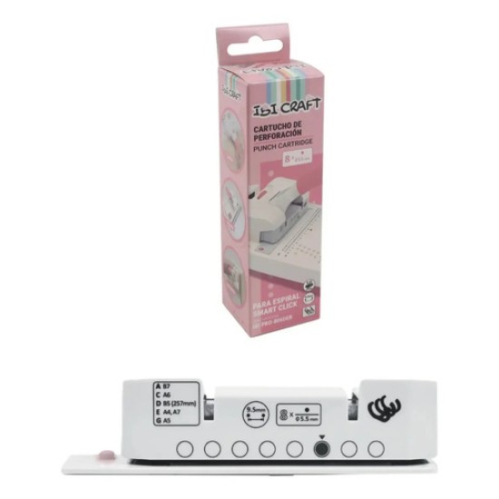 Cartucho Para Perforadora Encuadernadora Circulo Smart Click
