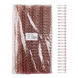 16 Espirales Wire Dobles Metálicos 22mm A4 Ibi Craft