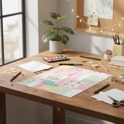 Papel Vegetal Ilustrado Correo Bonito Ibi Craft 8 Hojas