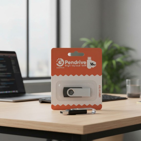 Pendrive Goldtech 16GB USB 2.0 / 3.0 Compatible con Windows y Mac