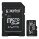Tarjeta de Memoria Micro SD Kingston Canvas Select Plus 128GB Clase 10
