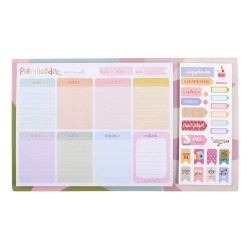 Planificador Semanal Con Stickers Decorativos Ibi Craft