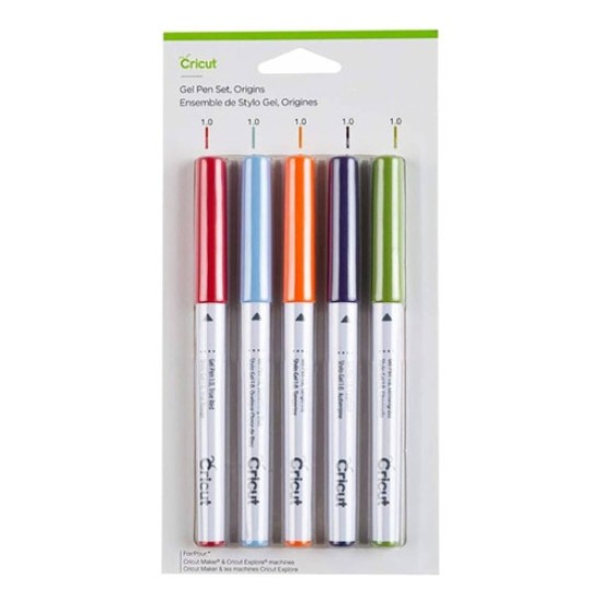 Set De 5 Bolígrafos Punto Medio De Colores P/ Plotter Cricut
