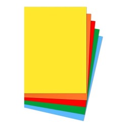 Cartulina Premium Colores Fuertes A4 180g 100 Hojas