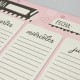 Planner Semanal Checklist A4 Organizador Semanal